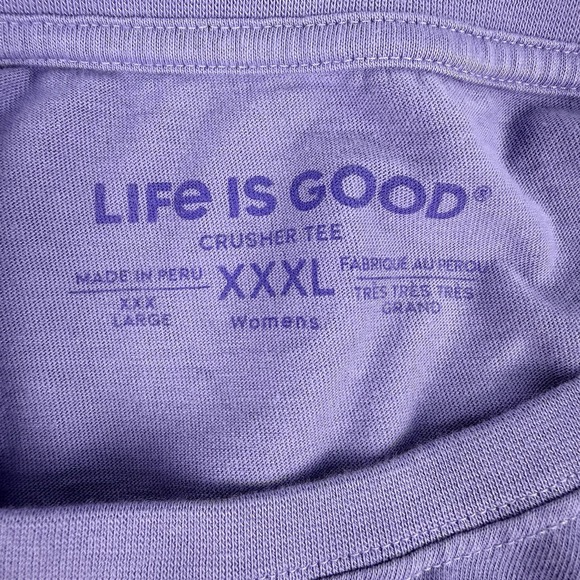 Life Is Good "Be The Person Your Dog Thinks You Are" Tee Womens XXXL - Picture 9 of 9